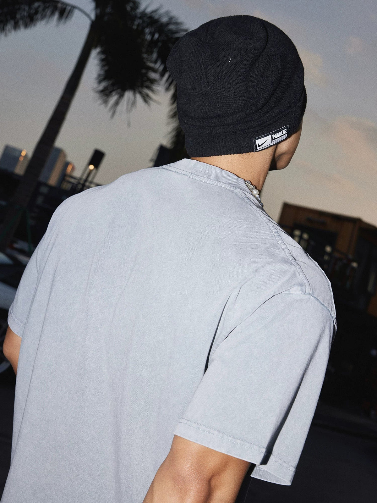 Pewterwash Garment-Dyed Logo Tee - Notkicks
