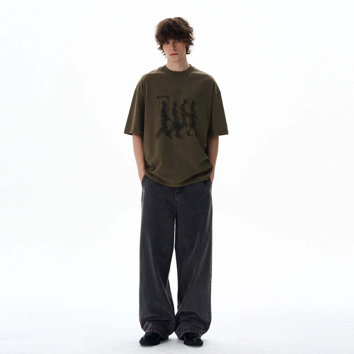 Dense Fog Graphic Oversized Tee - Notkicks