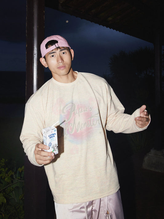 Pastelfade Graphic Long Sleeve Tee - Notkicks