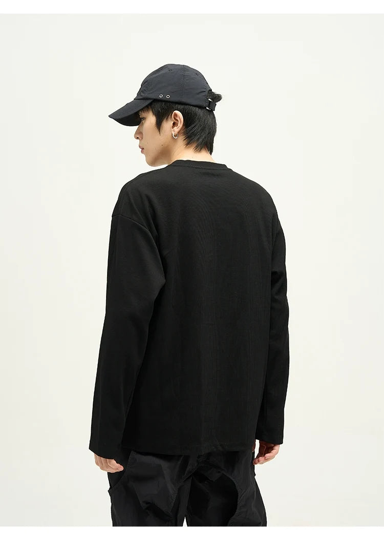 Long-Sleeve Crew Neck T-Shirt - Notkicks