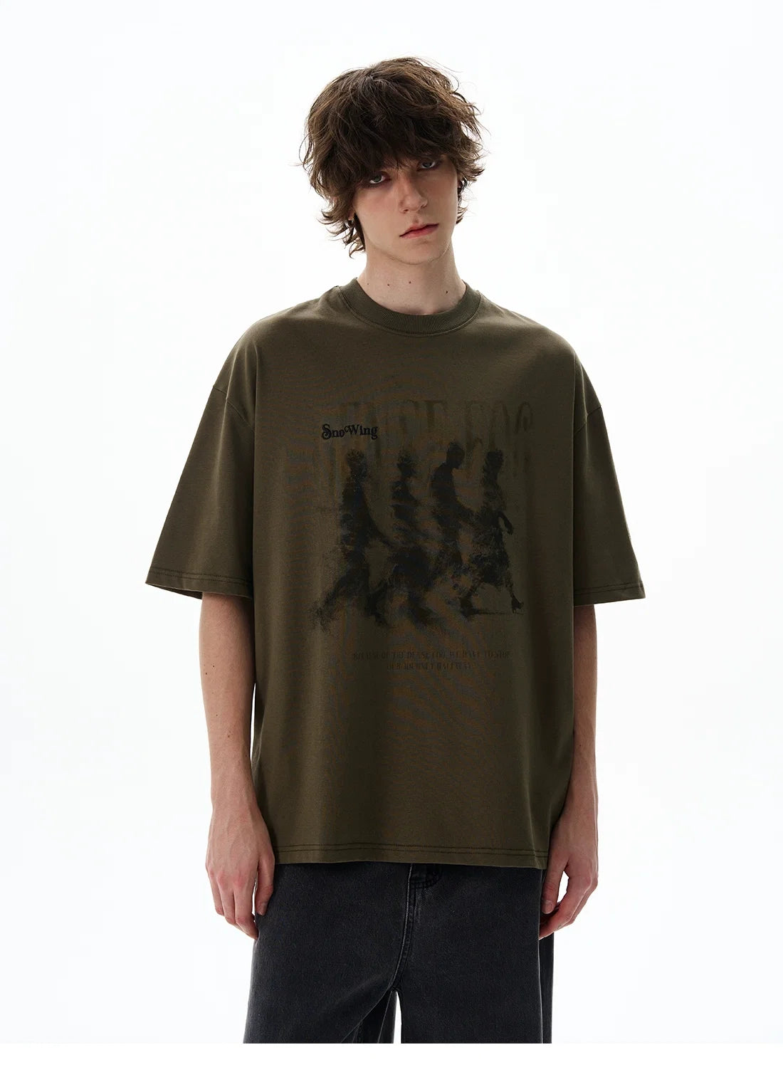 Dense Fog Graphic Oversized Tee - Notkicks