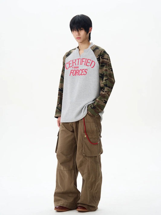 Camo Forces Varsity Henley - Notkicks