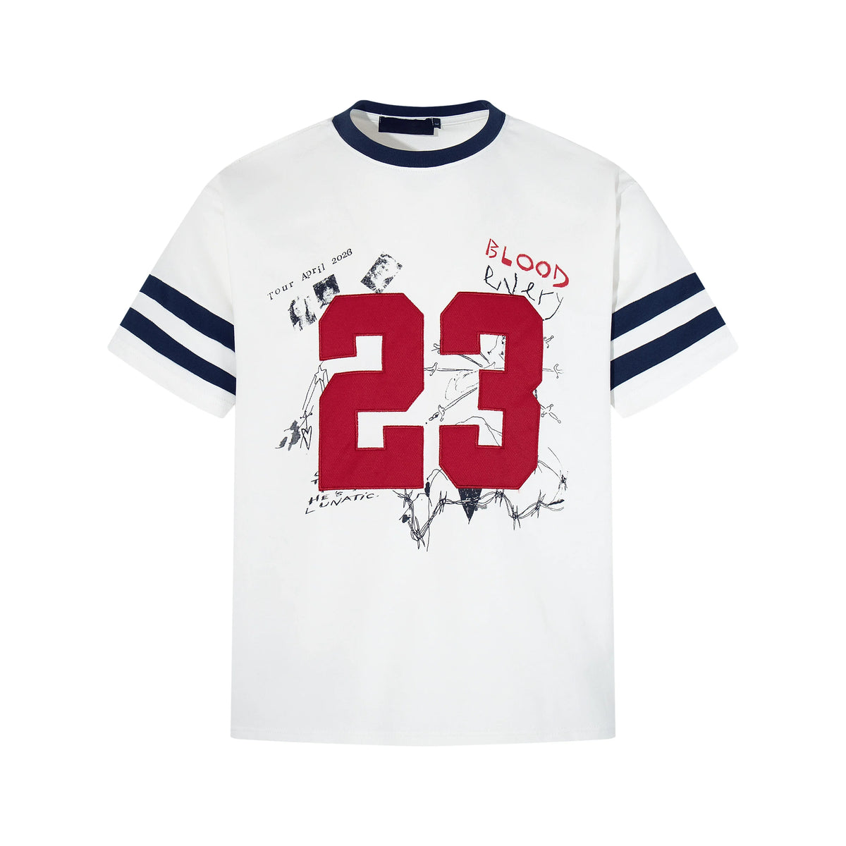 Blood Tour 23 Varsity Tee - Notkicks