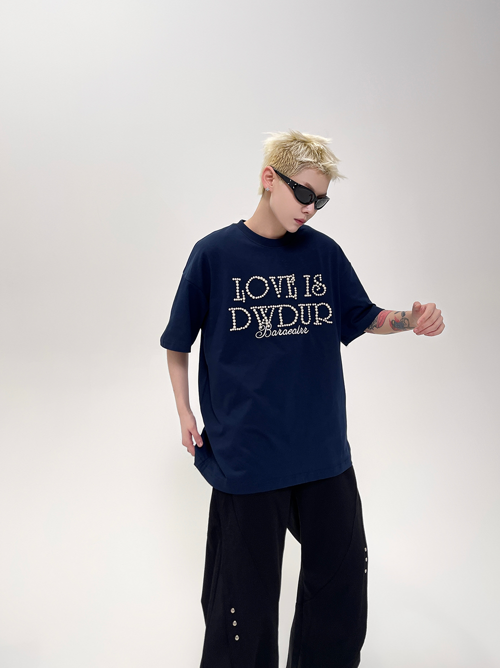 Love Is Dydup Pearl Lettering Tee - Notkicks