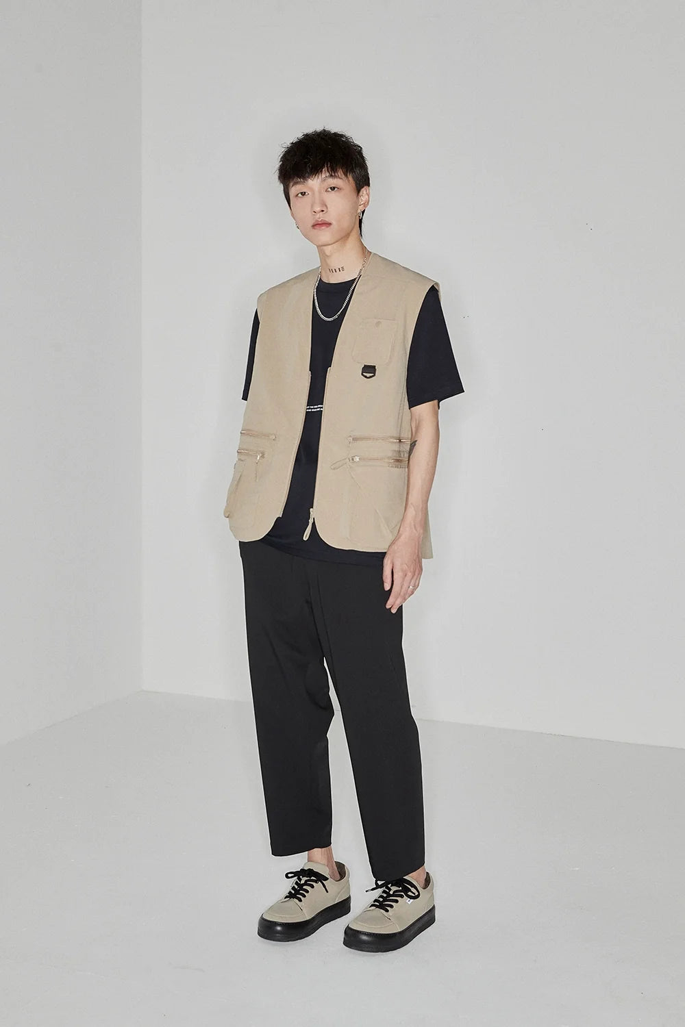 Color Block Letter Print Standard Tee - Notkicks