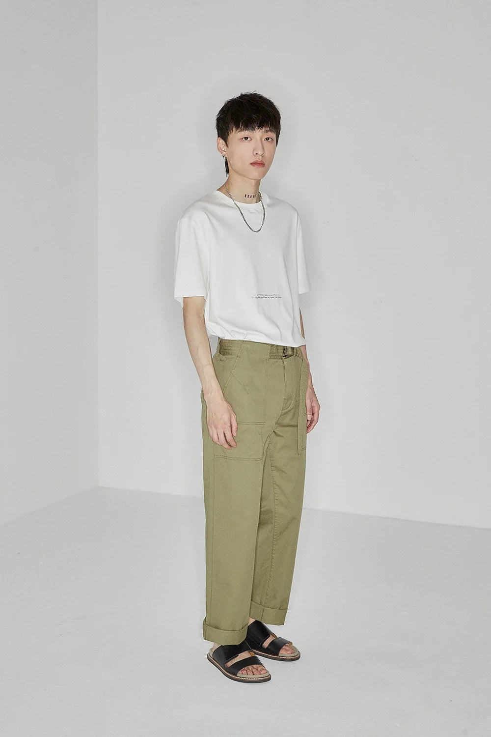Color Block Letter Print Standard Tee - Notkicks