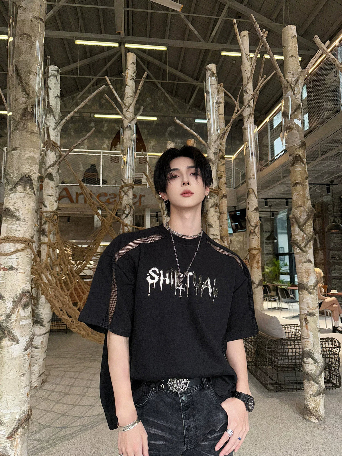 Chrome Spirit Mesh Ritual Tee - Notkicks