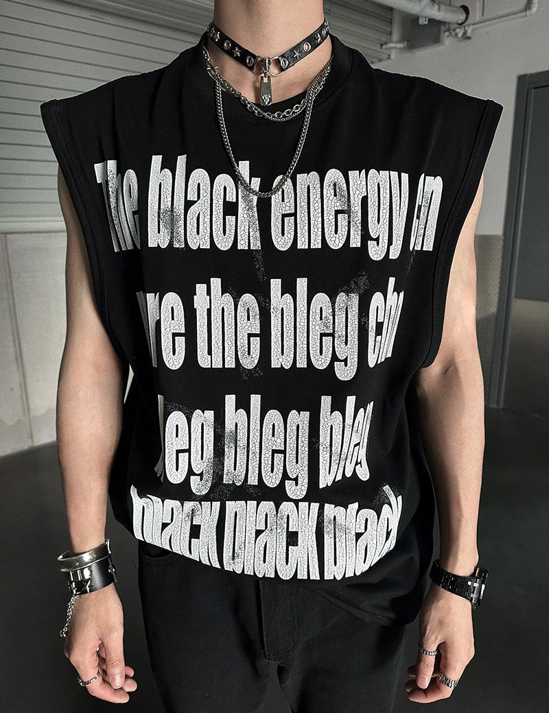 Black Energy Oversized Statement Tee - Notkicks
