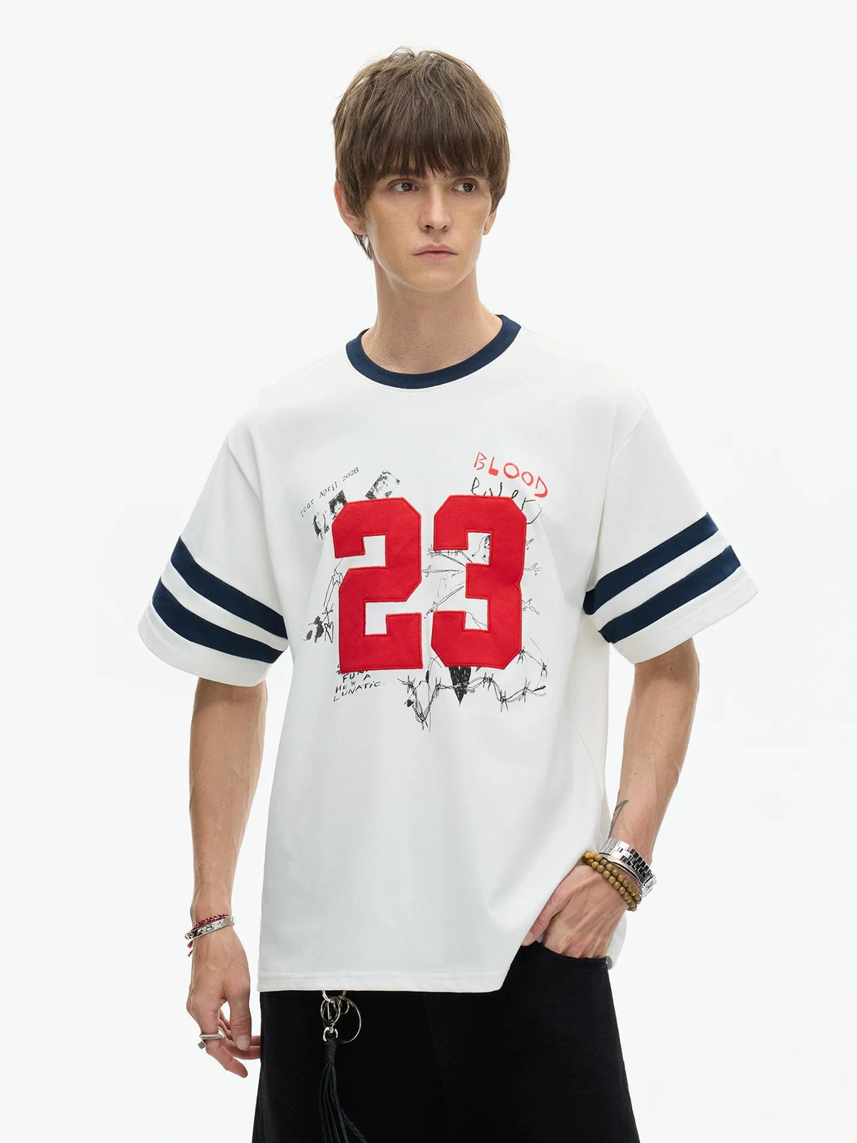 Blood Tour 23 Varsity Tee - Notkicks