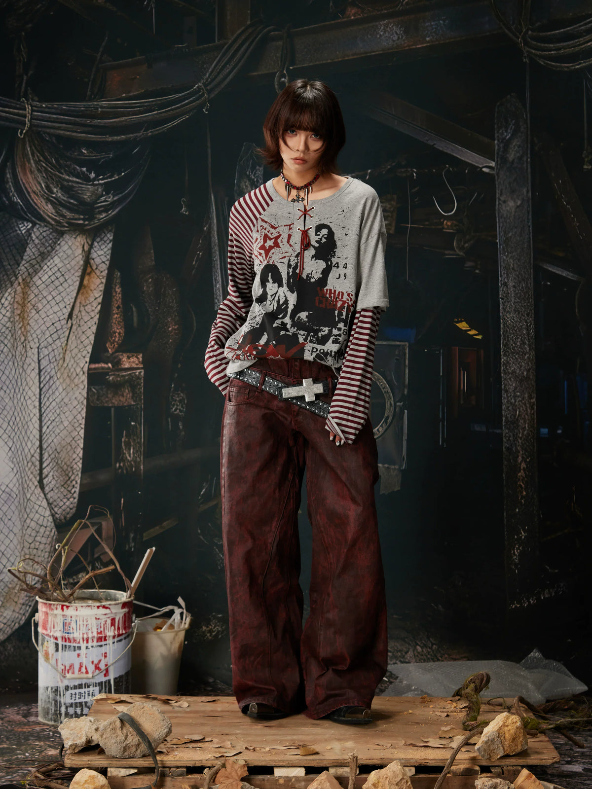 Riot Laced Revolt Graphic Layered Tee - Notkicks