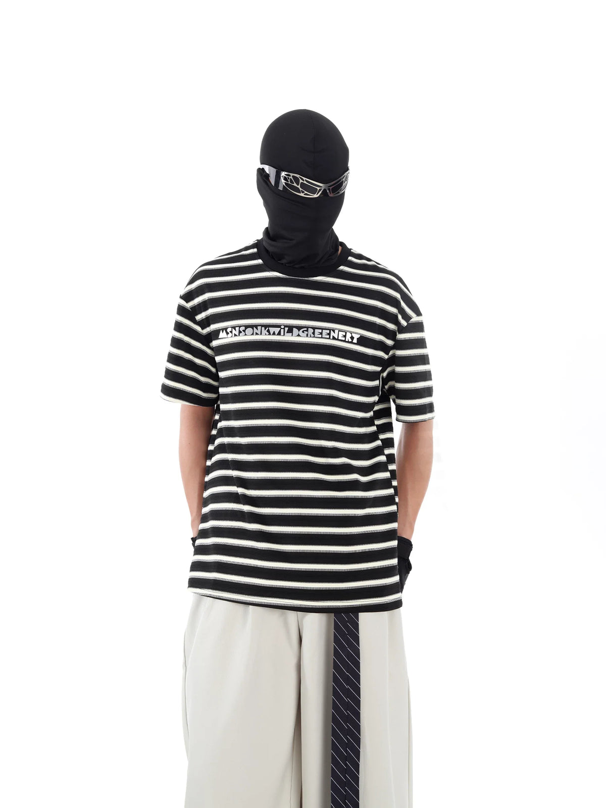 Static Signal Striped Tee - Notkicks