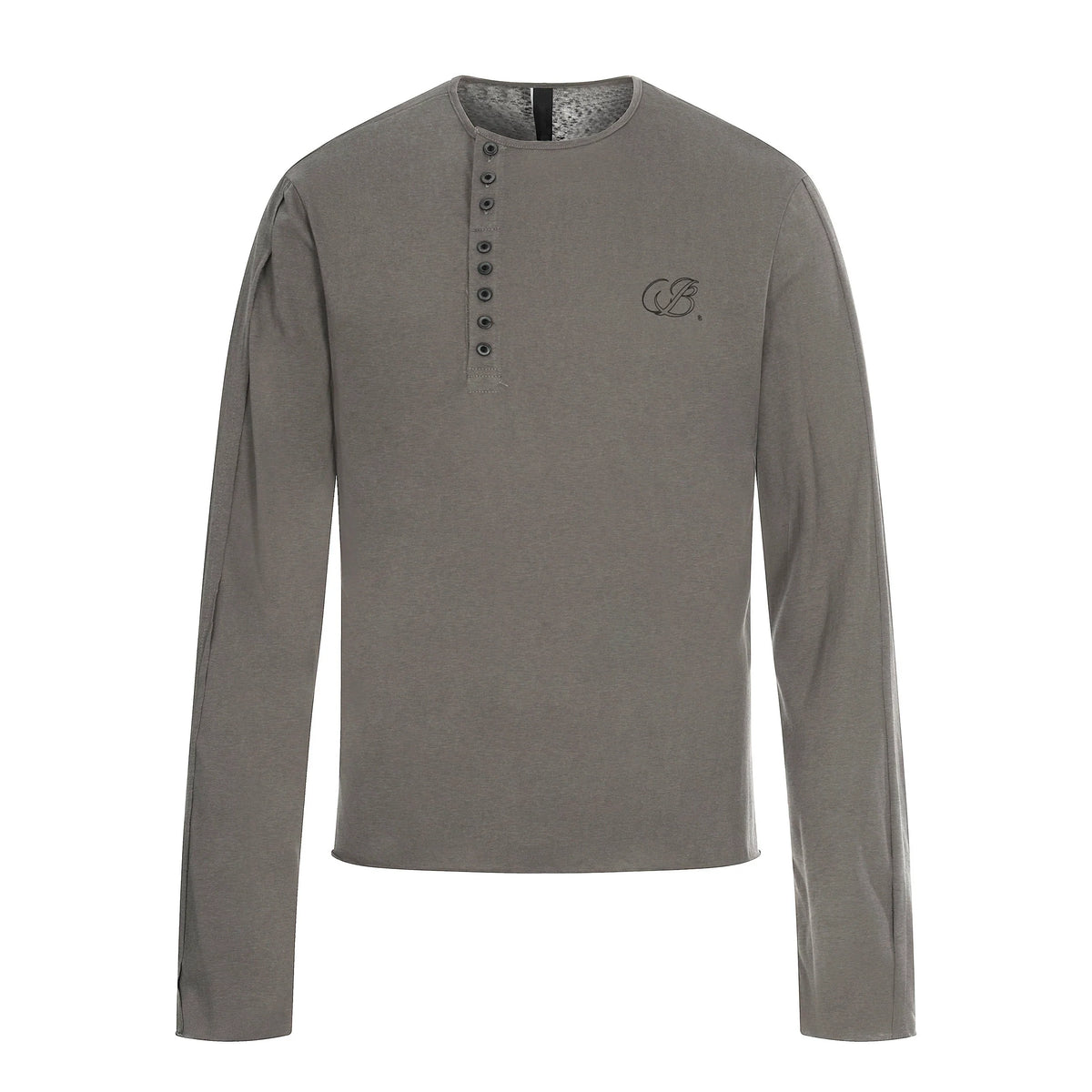 Espresso Relay Button Henley Tee - Notkicks