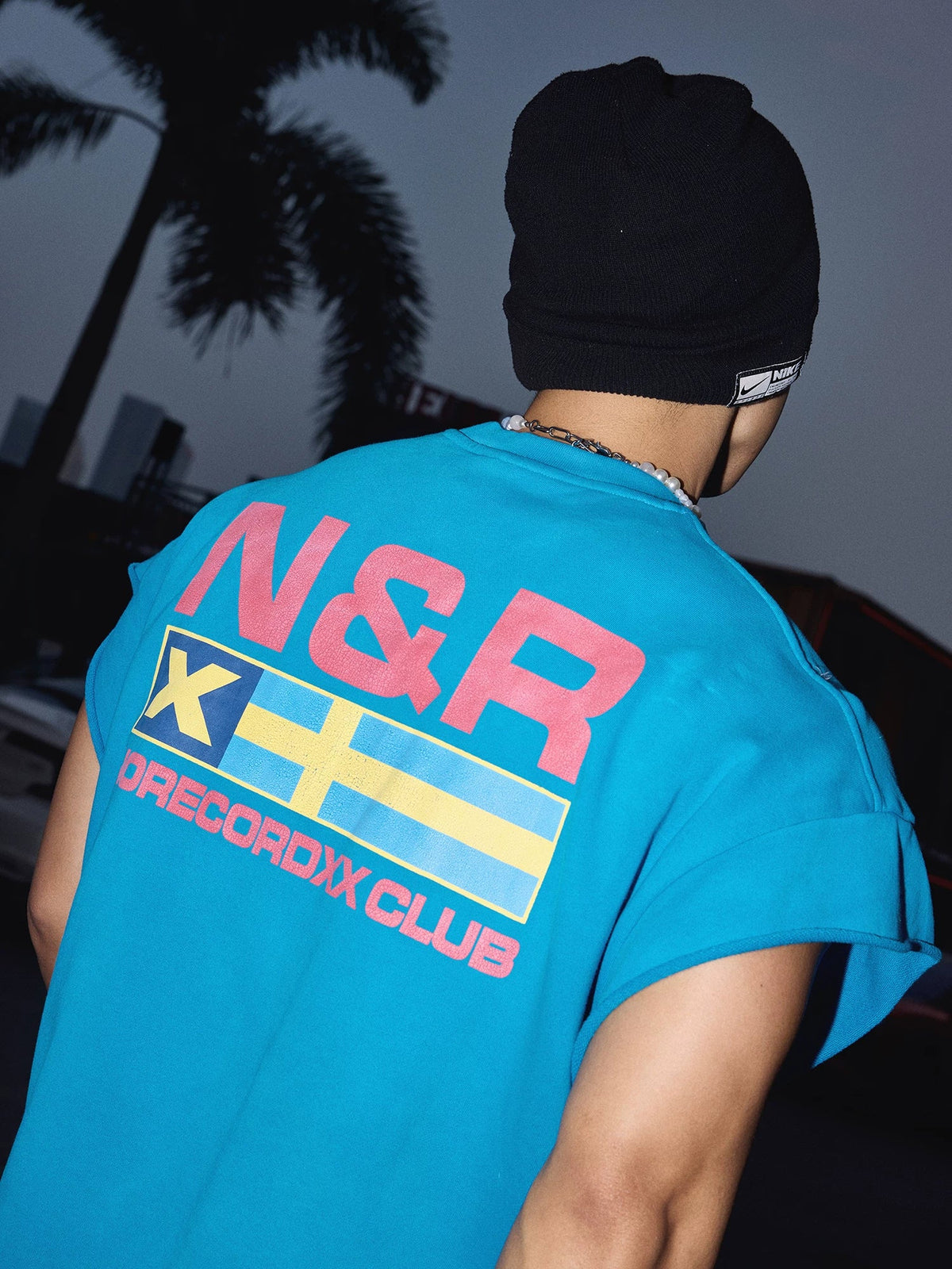 Neon Surf Oversized Muscle Tee - Notkicks