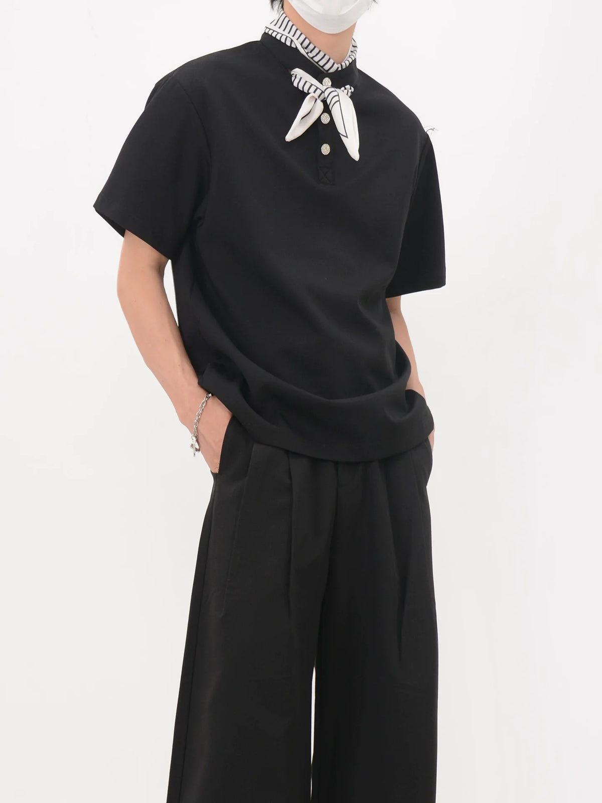 Bandana Placket Polo Tee - Notkicks