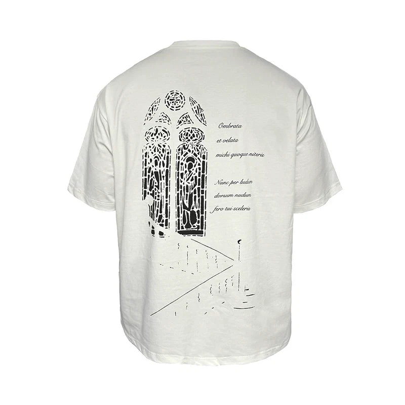 Gothic Doorway Illustration Graphic Tee - Notkicks