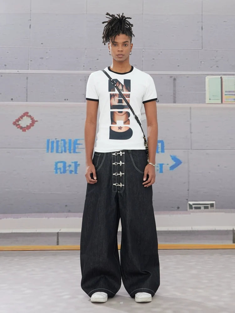 Ringer Tee with Photo Collage Graphic - Notkicks