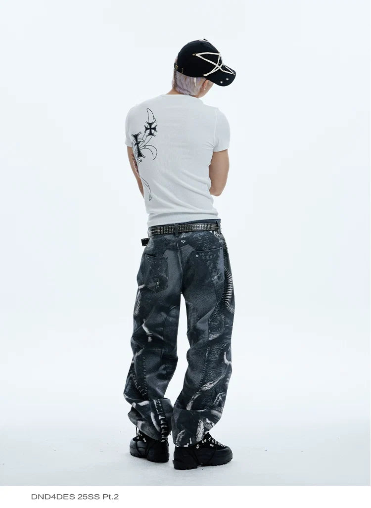 Tattoo Graphic Fitted T-Shirt - Notkicks