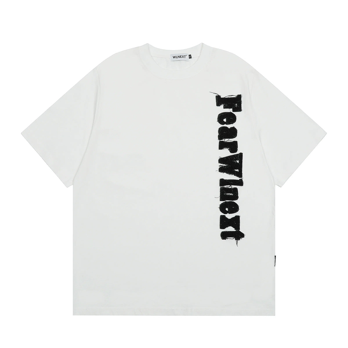 Fuzzy Script Vertical Tee - Notkicks