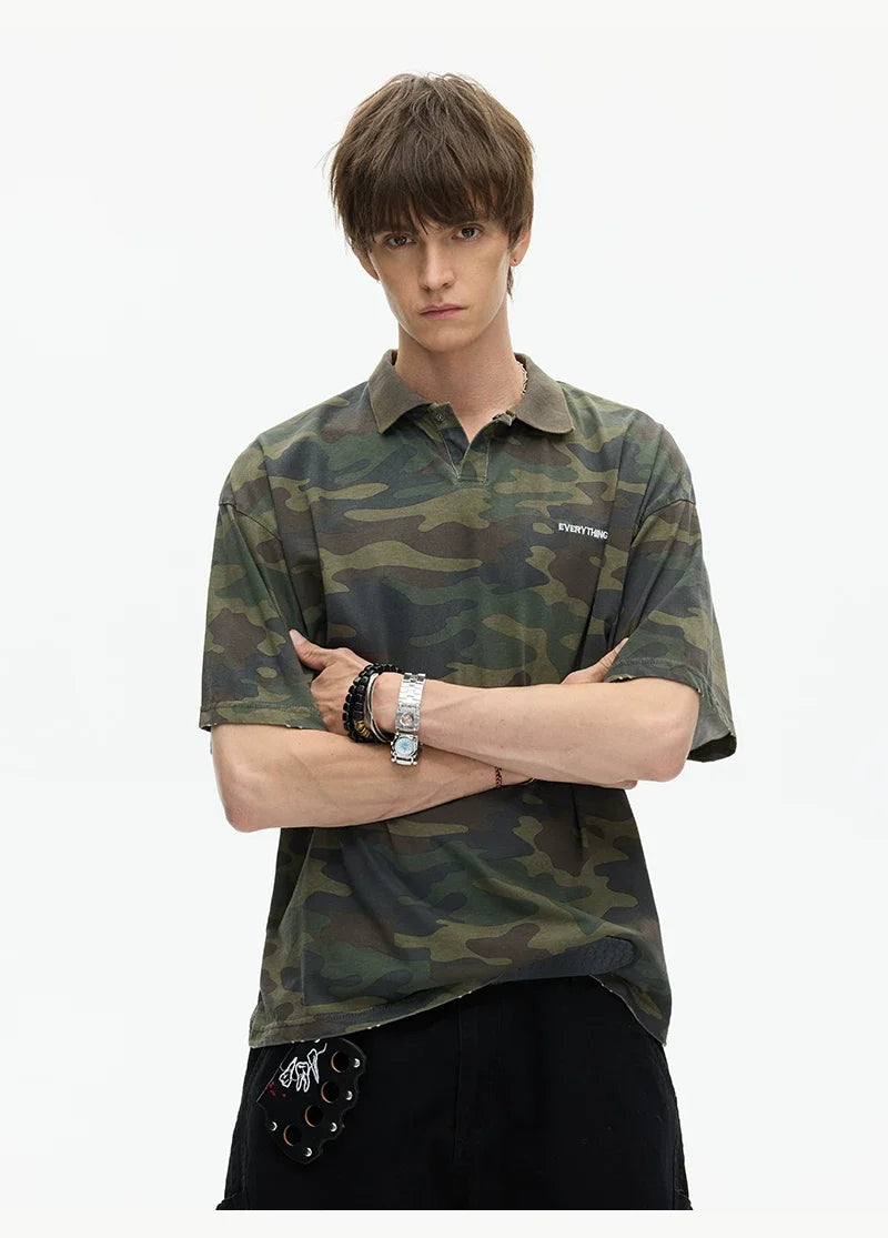 Evergreen Camo Everything Polo Tee - Notkicks
