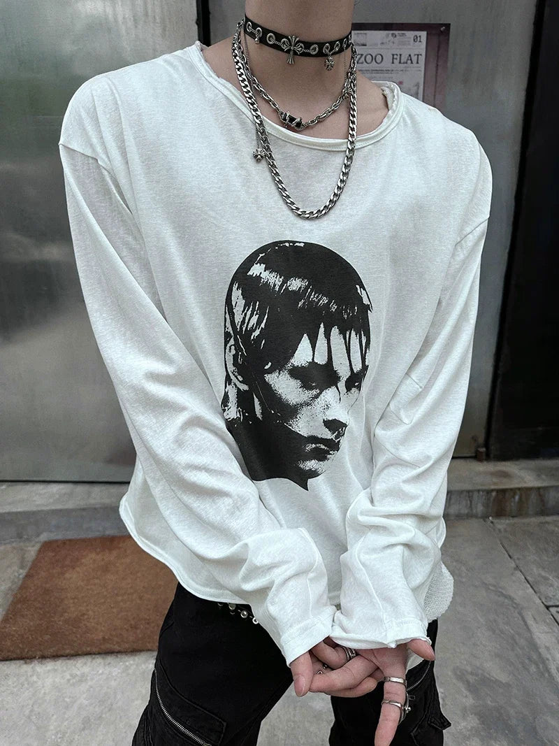 Vivid Void Portrait Longsleeve Tee - Notkicks