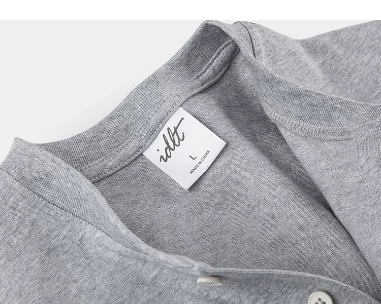 Core Crest Short-Sleeve Henley Tee - Notkicks
