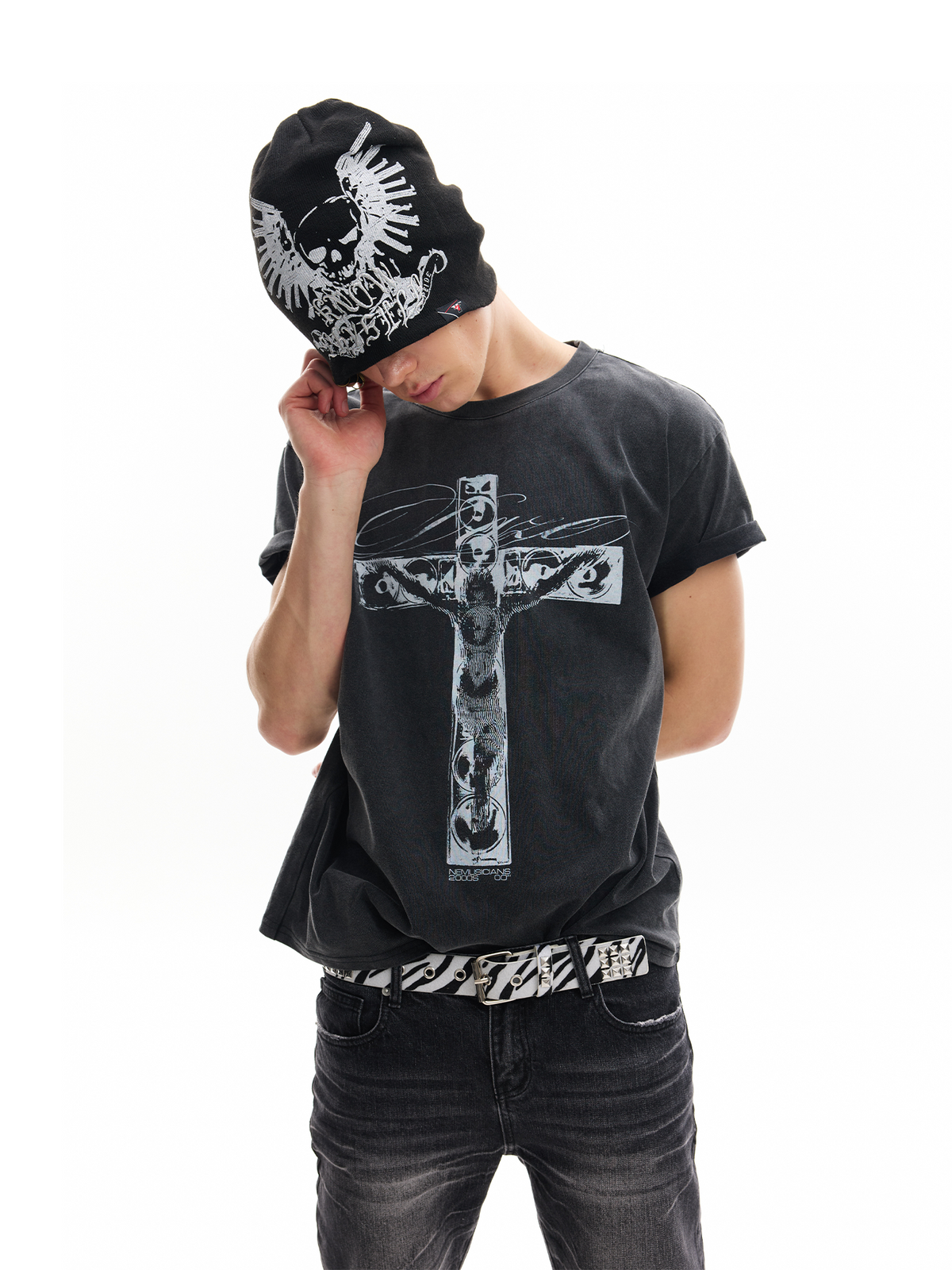Skull Speakers Cross Graphic Tee - Notkicks