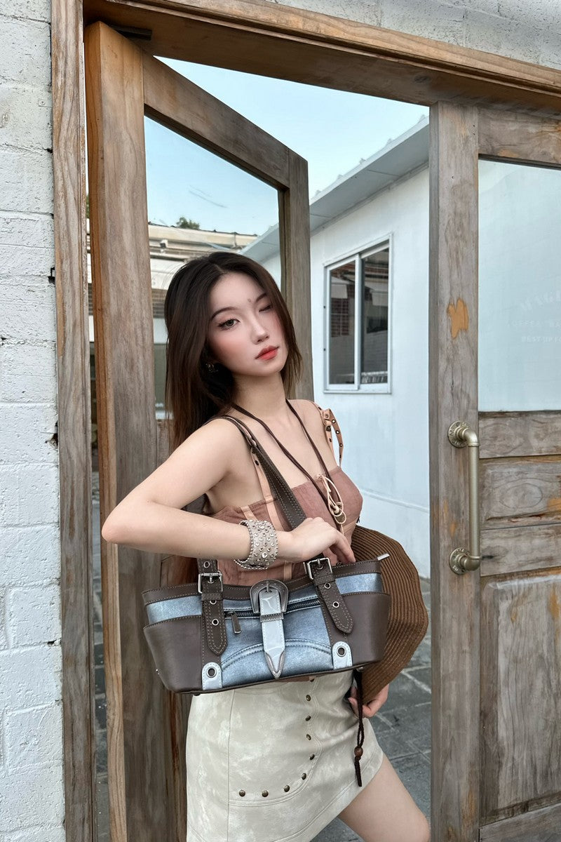 Vintage Buckle Underarm Bag - Notkicks