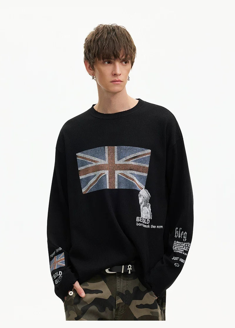 Union Wave Waffle Long-Sleeve Tee - Notkicks