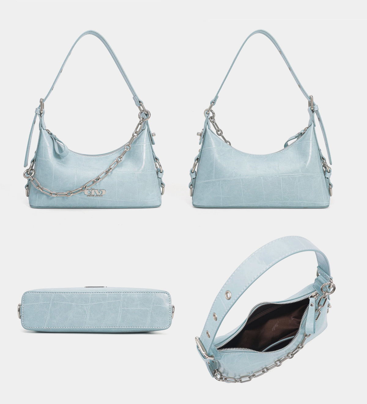Stone Texture Chain Bag - Notkicks
