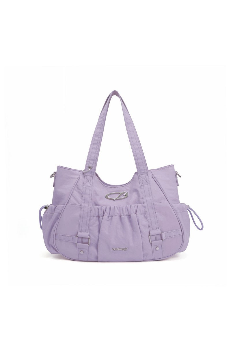 Ruched Nylon Tote Bag - Notkicks