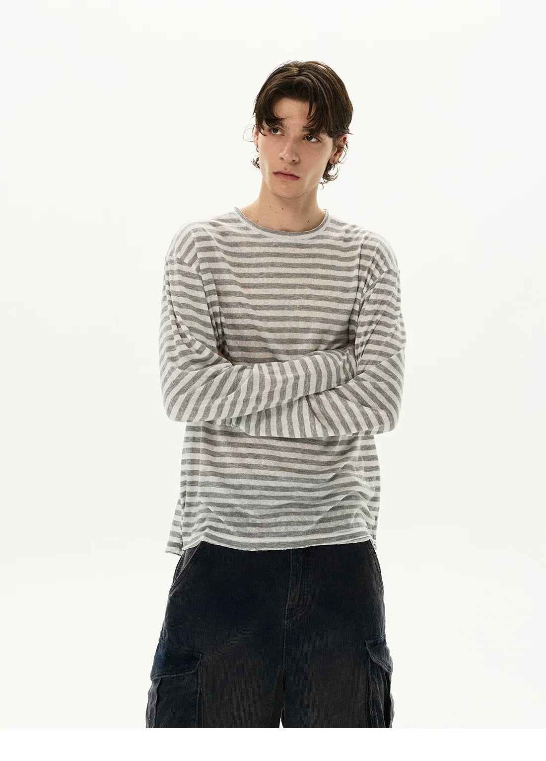 Tide Slouch Stripe Long Sleeve Tee - Notkicks