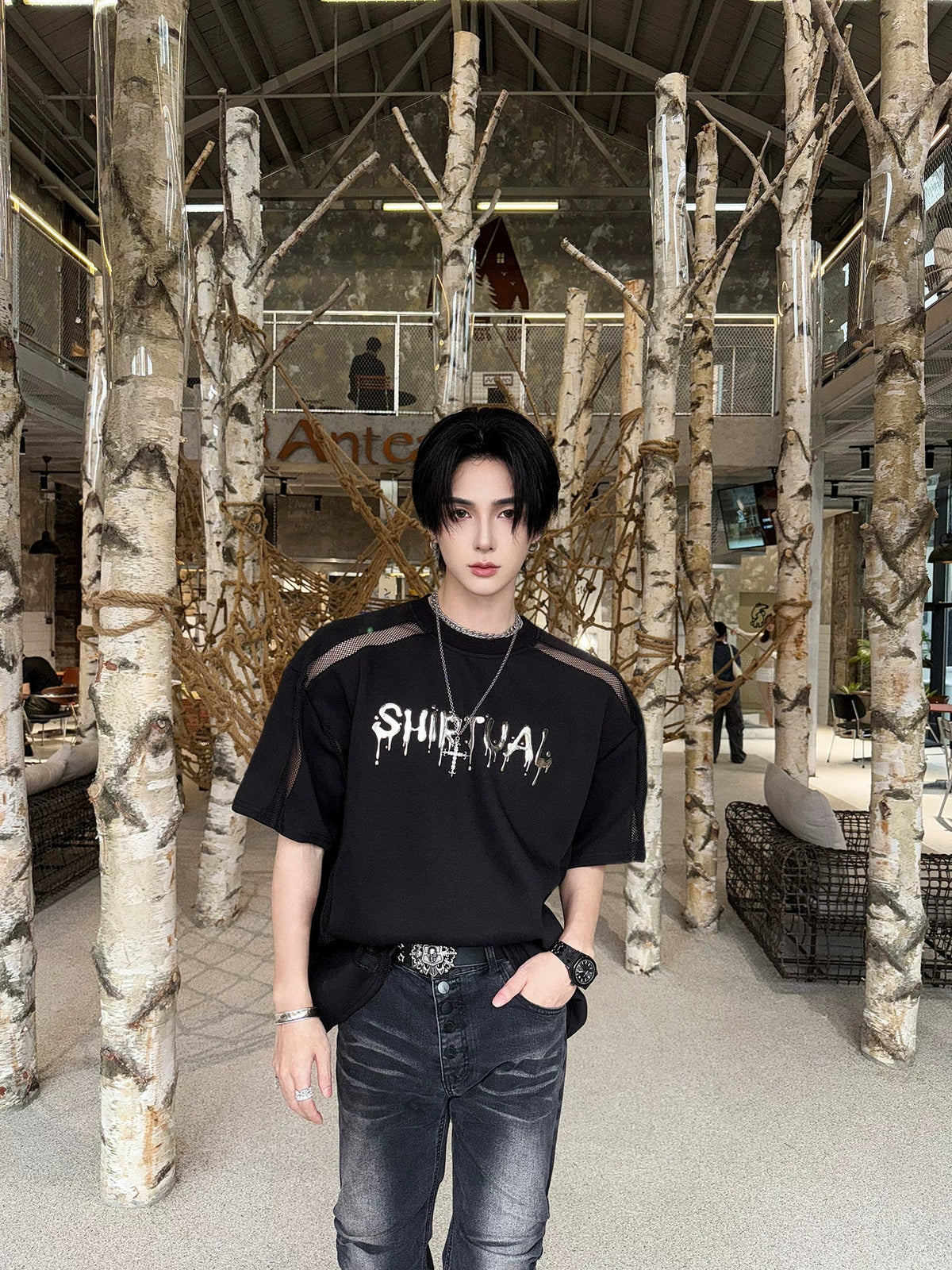 Chrome Spirit Mesh Ritual Tee - Notkicks