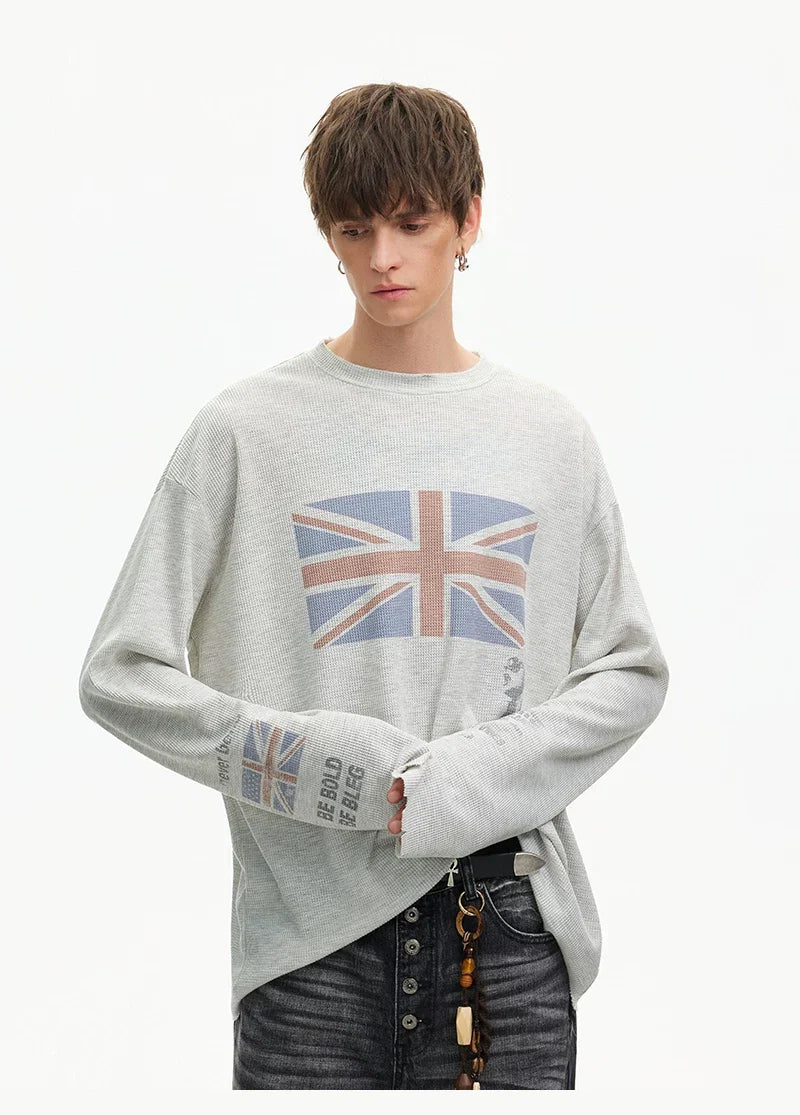 Union Wave Waffle Long-Sleeve Tee - Notkicks