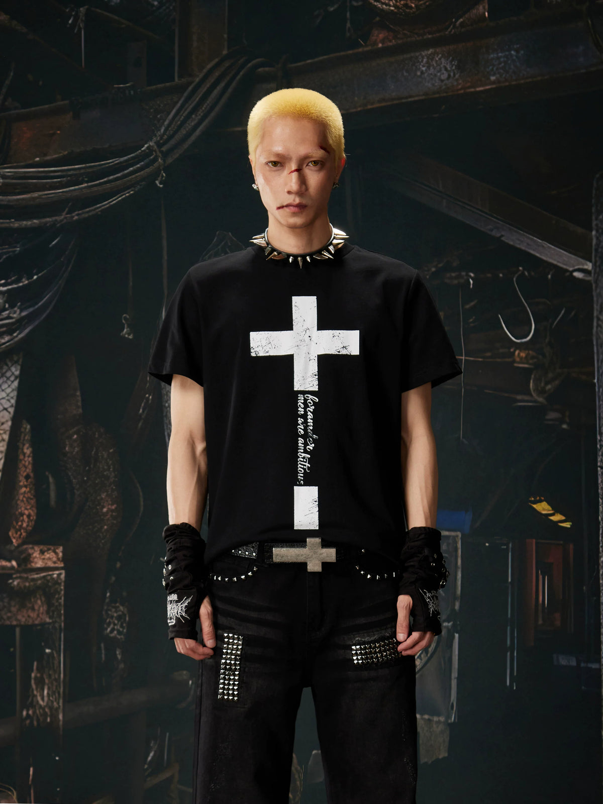 Sanctum Script Cross Graphic Tee - Notkicks
