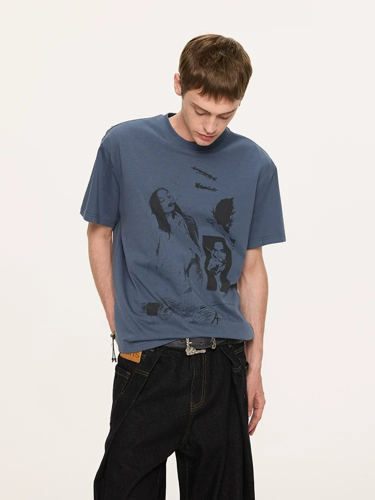 UPF 50+ Graphic Print T-Shirts - Notkicks