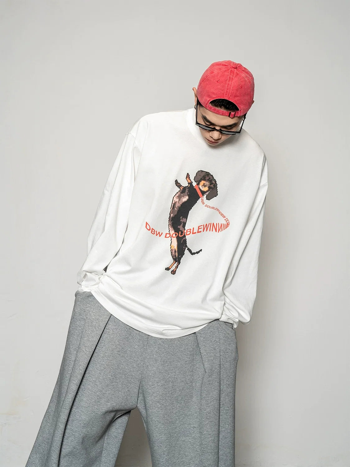 Pixel Pup Graphic Longsleeve Tee - Notkicks
