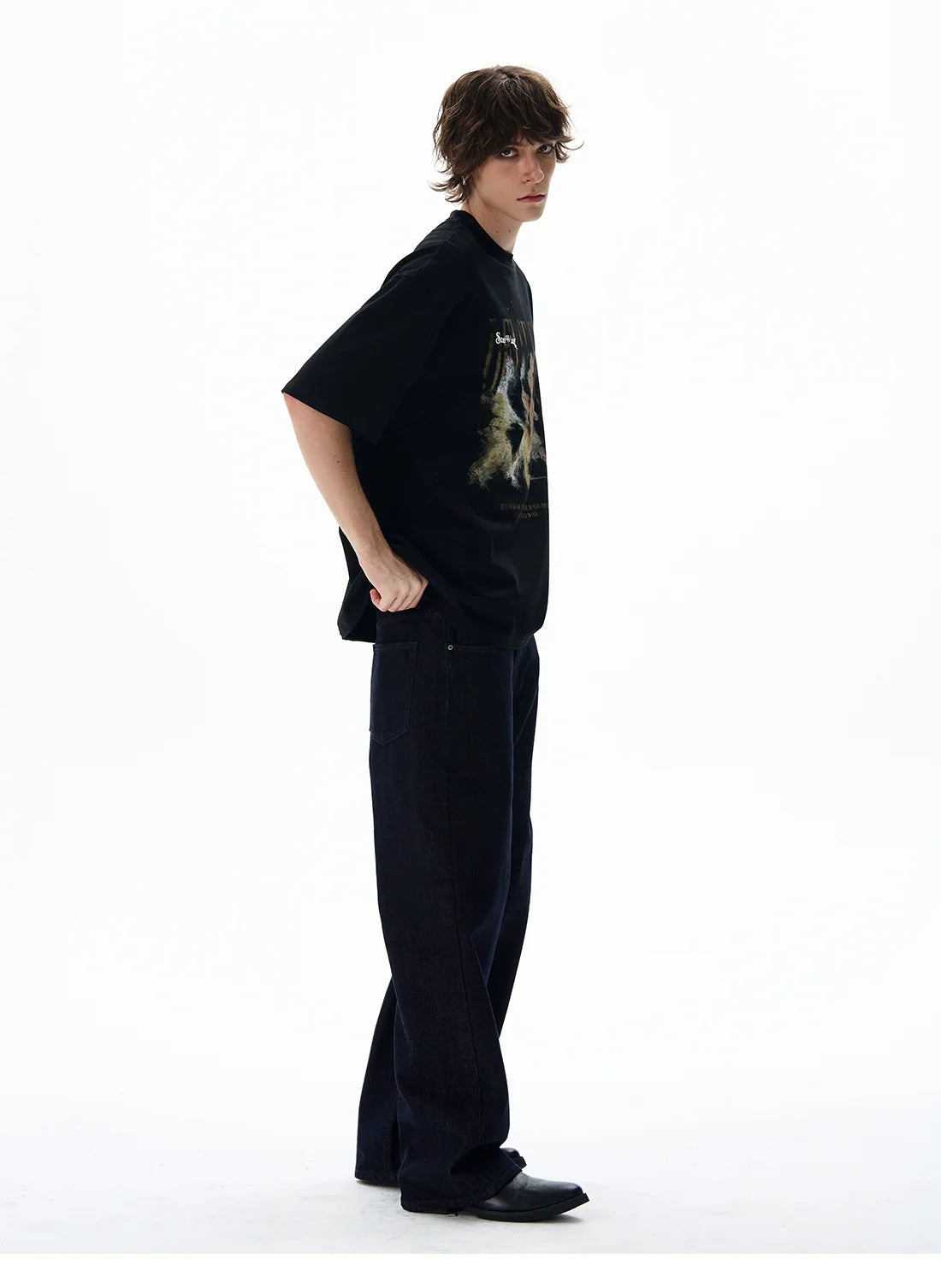 Dense Fog Graphic Oversized Tee - Notkicks