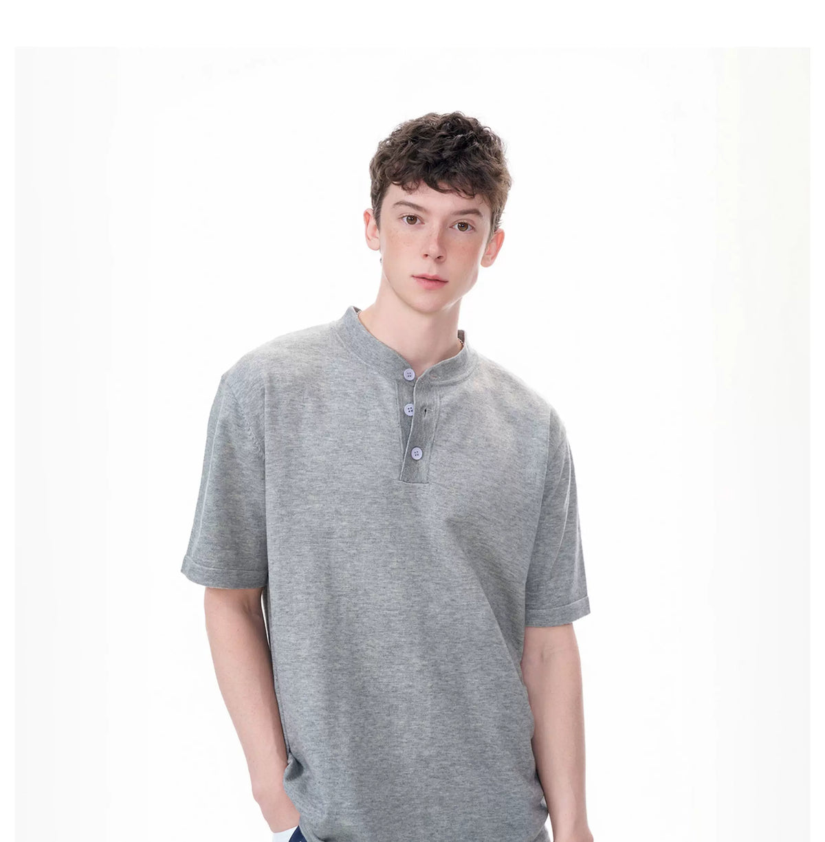 Cloudline Short-Sleeve Henley Tee - Notkicks