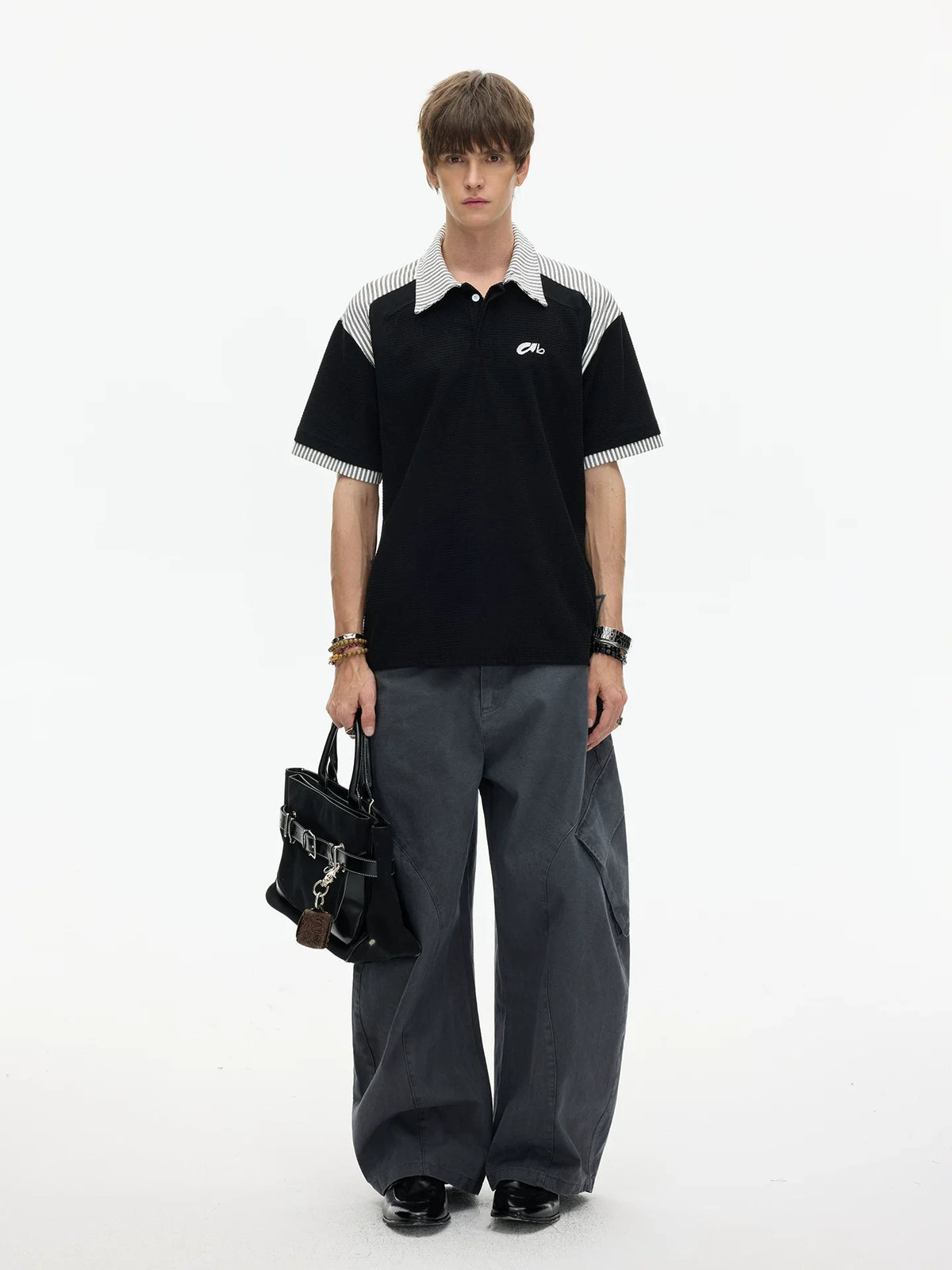 Stripe Collar Club Polo Tee - Notkicks