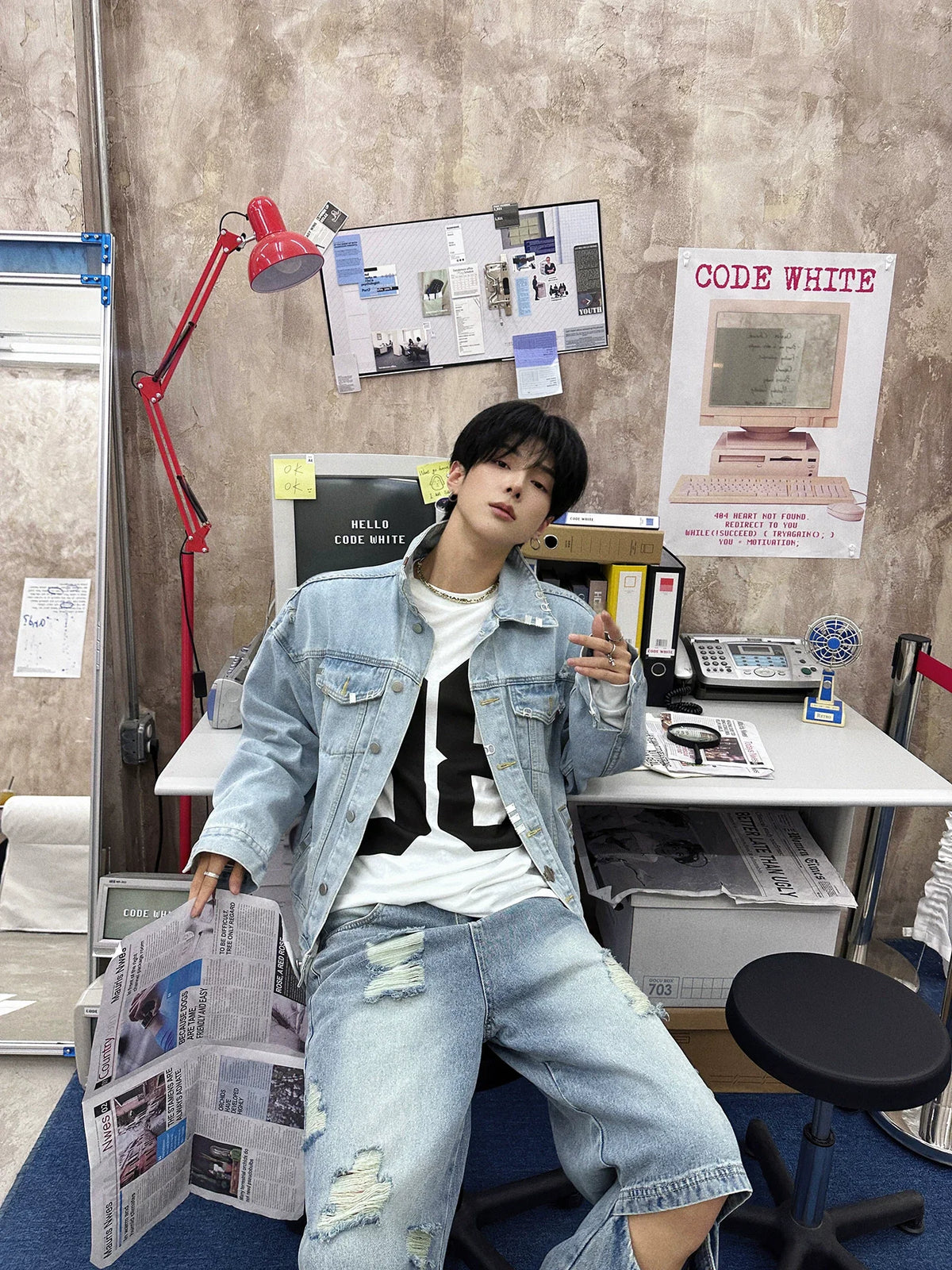 Retro Block 08 Varsity Long Tee - Notkicks