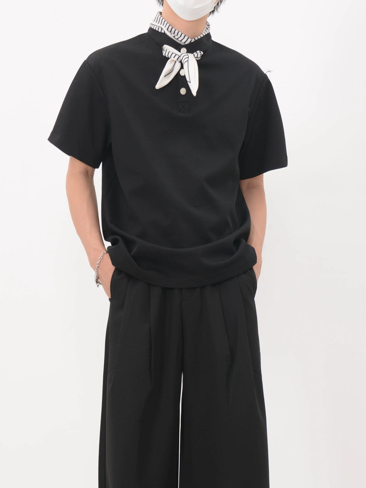 Bandana Placket Polo Tee - Notkicks