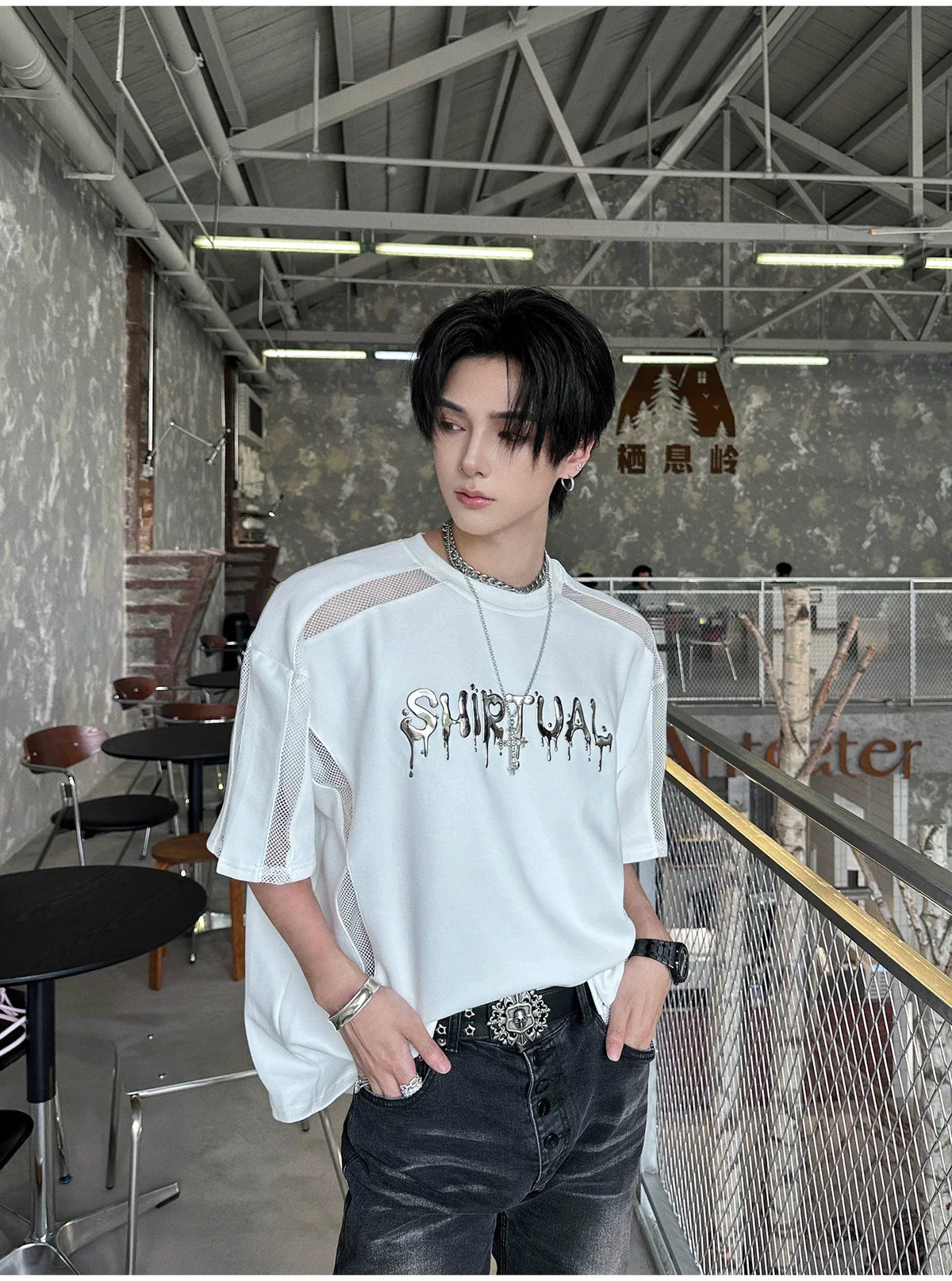 Chrome Spirit Mesh Ritual Tee - Notkicks