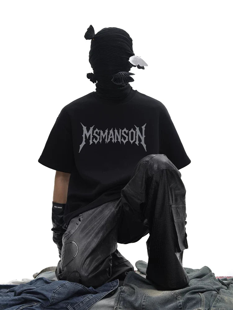 Void Script Logo Oversized Tee - Notkicks