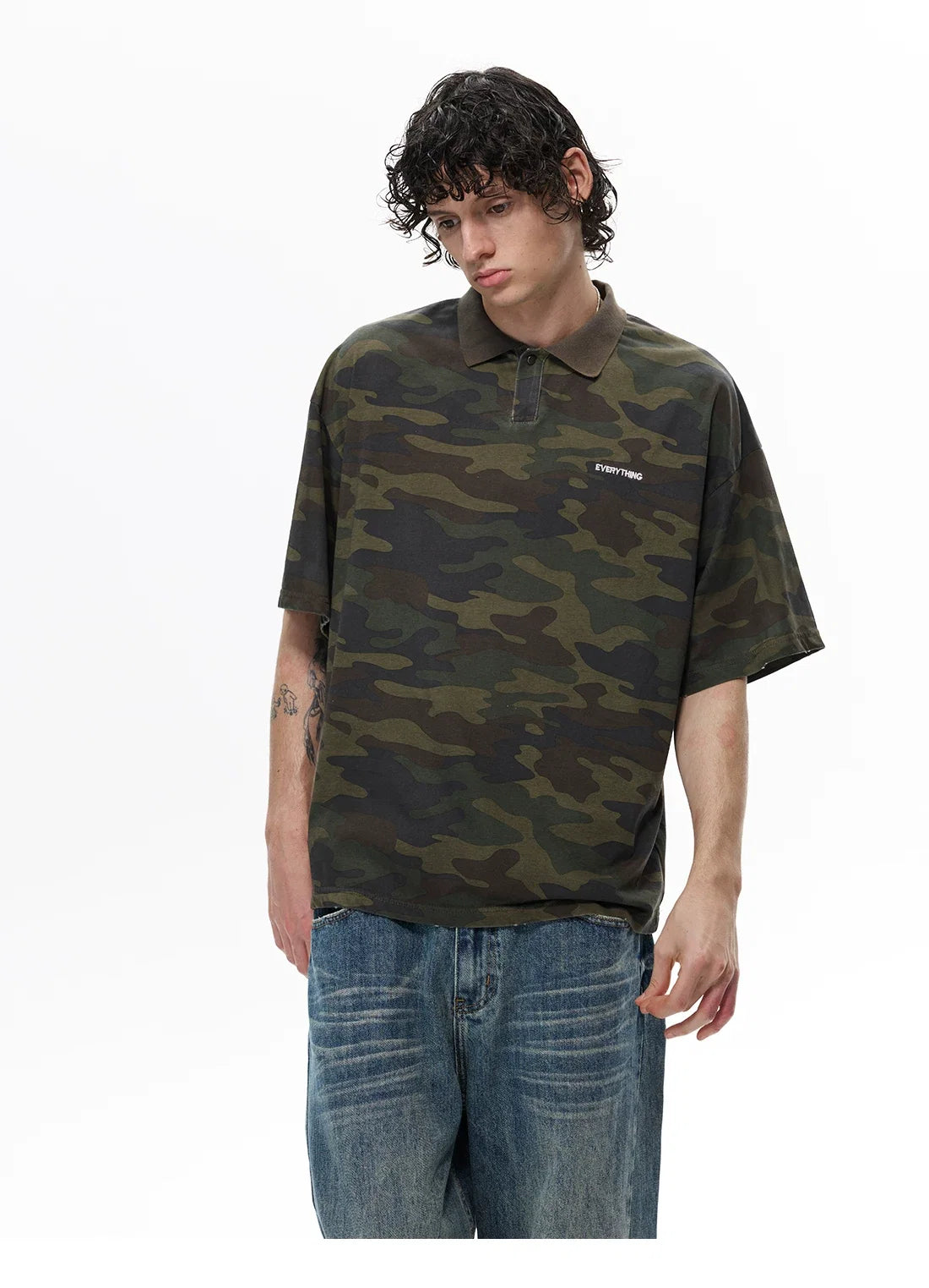 Everything Camo Polo Tee - Notkicks