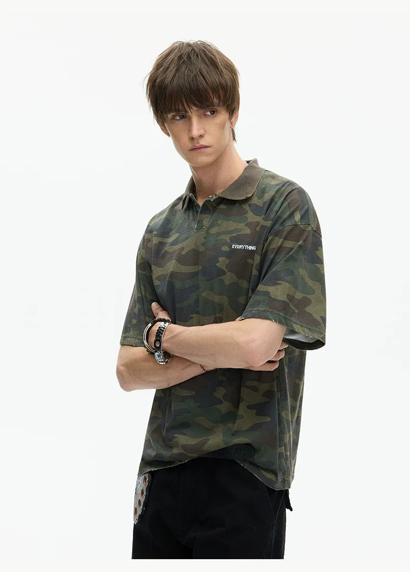 Evergreen Camo Everything Polo Tee - Notkicks