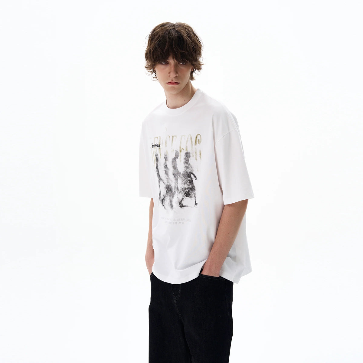 Dense Fog Graphic Oversized Tee - Notkicks