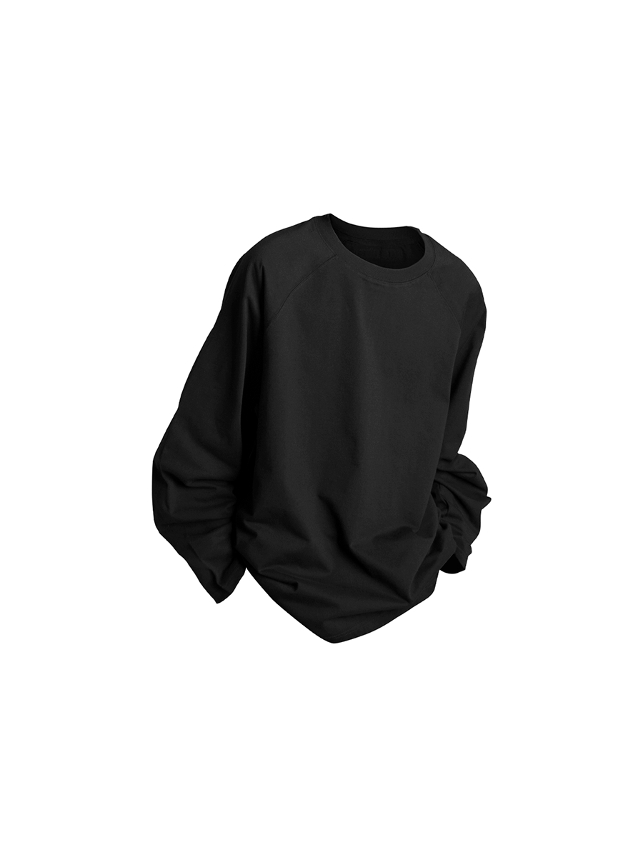 Minimalist Raglan Long Sleeve T Shirt - Notkicks