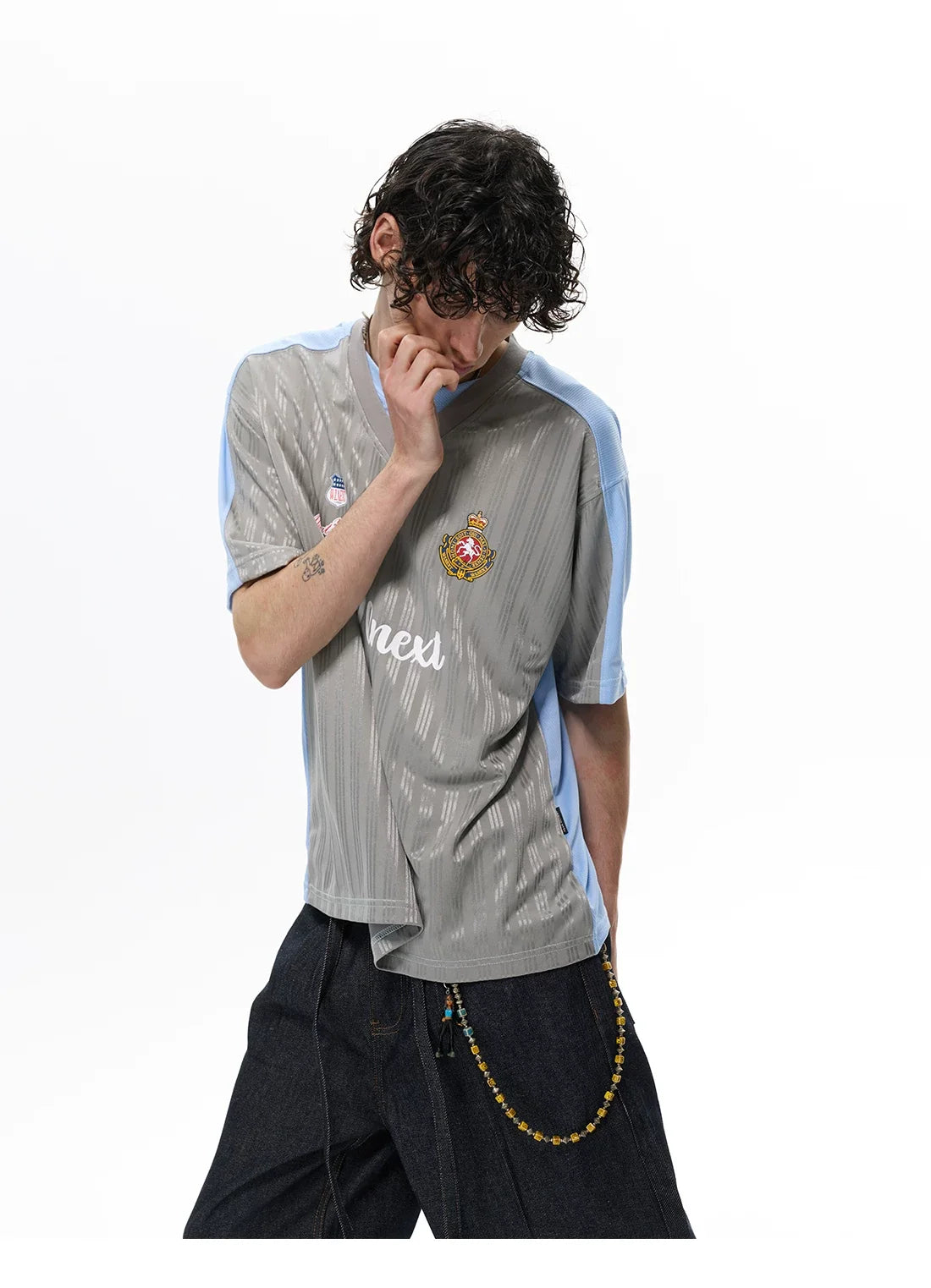 Silver Crest Pitch Jersey Tee - Notkicks