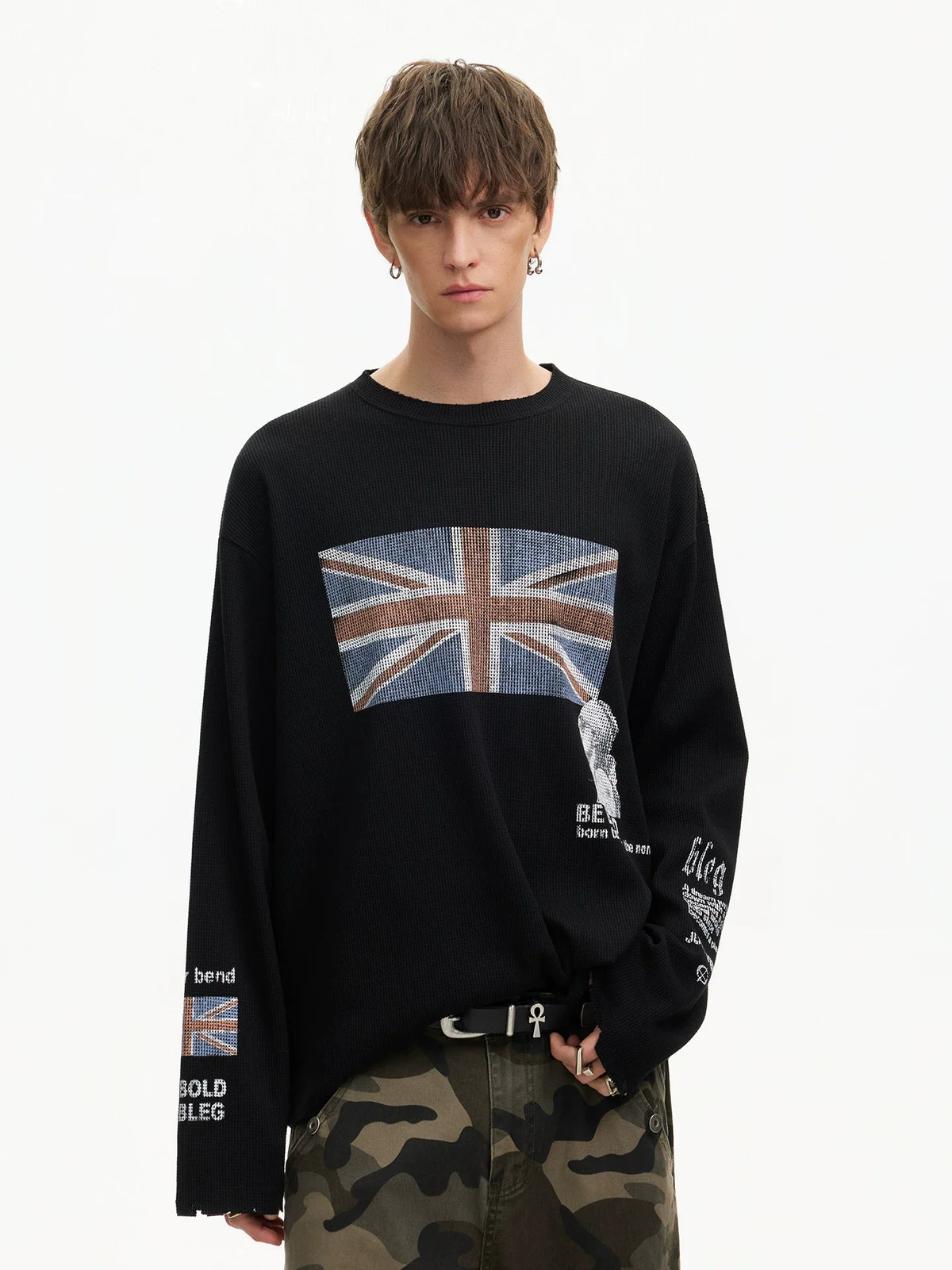 Union Wave Waffle Long-Sleeve Tee - Notkicks