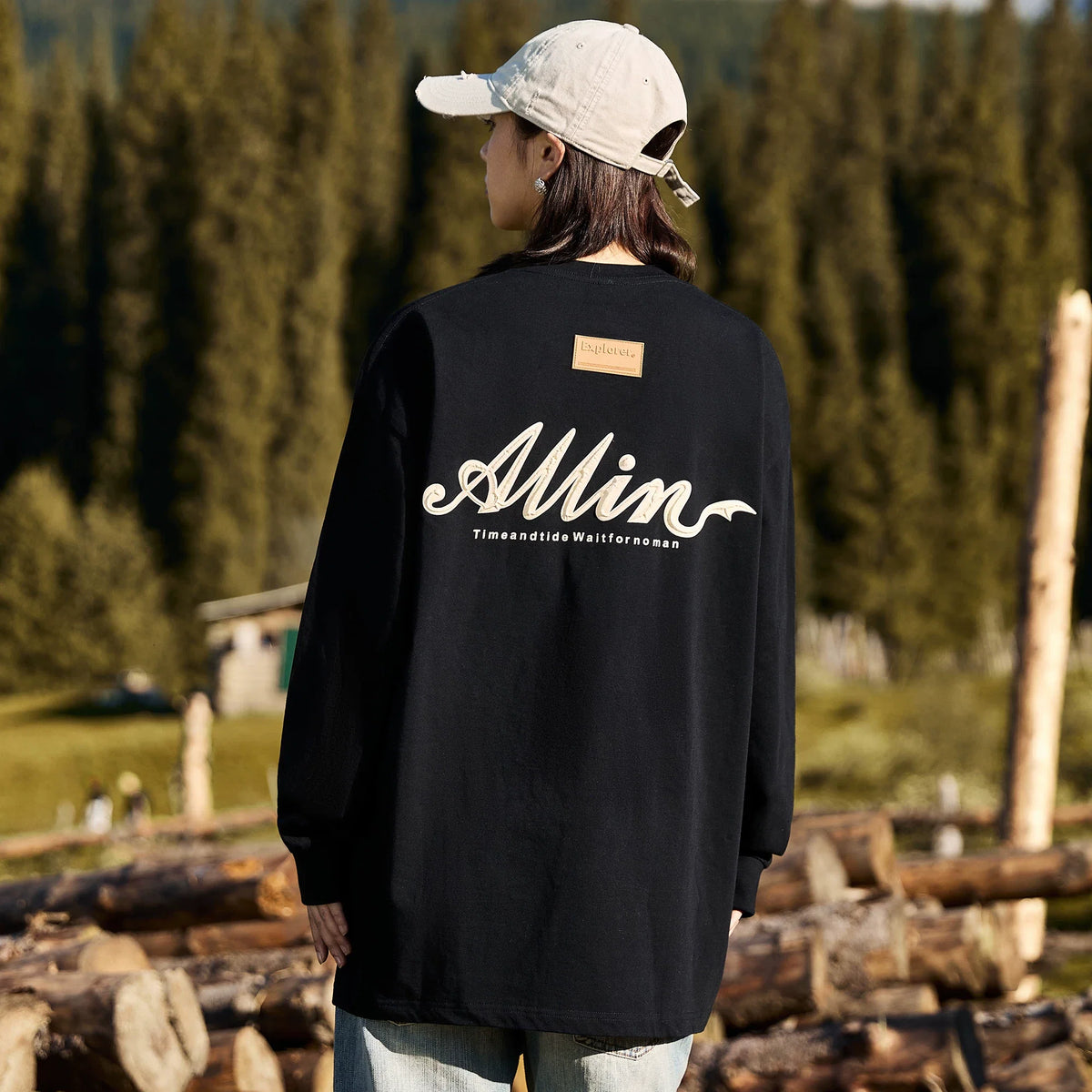 Alpine Script Graphic Long Sleeve Tee - Notkicks